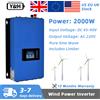 Y&H Inverter Y&H 2000W MPPT per Energia Eolica On-Grid, Onda Sinusoidale Pura, Limitatore, Sensore, Carico di Scarico 230V per Generatore Eolico AC DC 48V (Modulo Wi-Fi Opzionale)