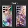 MINISO Custodia per Samsung Galaxy S23 Ultra S20 S24 Plus S21 FE S25 Edge Cover morbida nera per telefono Interessante marmo