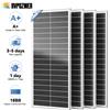 Rvpozwer 400W/200W/100W 12.8V 12BB Cella Solare Pannello Solare Monocristallino Modulo Ad Alta Efficienza Batteria di Carica per Rimorchio RV