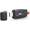 OSSURET Kit per auto Audio digitale DAB + Box Ricevitore USB Antenna Adattatore DAB ampio per autoradio Android Lettore multimediale GPS