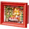 Rolife Festa della Vigilia di Natale 3D LED Diorama Snap Together Kit puzzle in legno per tavolo da parete Decorazioni per la casa festive Regalo per adulti