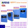 ANENJI 6.2KW 4KW 5KW 11KW Convertitore solare ibrido 48V 24V Onda sinusoidale pura 100A 120A 160A MPPT Con WiFi PV 500VDC