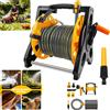 NONE Avvolgitubo da giardino 15M/25M/30M, 2 in 1 come tubo da giardino autoportante o montato a parete, completo con guida per tubi flessibili, ugelli e raccordi