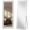 NONE Specchio LED Specchio completo per tutto il corpo 160x50 cm Specchio da parete dimmerabile touch 3 temperature di colore Bagno soggiorno Camera da letto Bianco