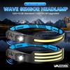 VASTFIRE Torcia Frontale LED COB Ricaricabile USB-C con Sensore di Movimento e Zoom, Impermeabile per Pesca, Campeggio, Caccia, Officina, Spedizione Rapida da Magazzini DE e UK