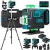 HGLINE Livella laser professionale HGLINE a 16 linee con treppiede da 1 m e telecomando APP, autolivellante orizzontale e verticale
