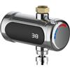 NONE Scaldabagno istantaneo Rubinetto elettrico universale Scaldabagno istantaneo da cucina Rubinetto acqua calda con adattatore M22 Auf 1/2 "3/4".