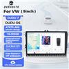 DUDUAUTO UIS7870 9 "2Din Android Auto Autoradio CarPlay Per Volkswagen Golf 5 6 Passat B6 Polo T5 Skoda Octavia Multimedia GPS