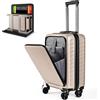 JUJU Valigia da cabina 55x40x20 con ruote rimovibili. Valigia da cabina 52 x 37 x 20 cm. Bagaglio a Mano, Valigie Rigide da Cabina con Lucchetto a Combinazione e 4 Ruote Doppie a 360 Gradi ° rimovibile