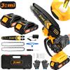 Jemi Motosega Jemi Tool da 6 pollici, dotata di sistema di lubrificazione automatica, adatta per il taglio del legno/rimodellamento alberi/lavori in giardino