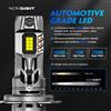 NOVSIGHT N63 H7 LED Mini faro 70W 16000LM con ventola 6500K Bianco 12V Plug and Play Luci per auto Lampadine per fari Dimensioni 1:1
