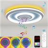 NONE TUYA Musica Plafoniera Con Altoparlante Telecomando APP Dimmer Smart RGB Lampade a LED Retroilluminazione Design Camera da letto Soggiorno Decor