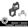 Vector Optics X-ACCU Anello di Montaggio 30mm/34mm con Livella a Bolla | Quick-Flip con Marcatura Torretta per Ottica