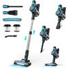 INSE Aspirapolvere senza fili TASVAC 28KPa Aspirazione potente Aspirapolvere portatile leggero 6 in 1 40 minuti di autonomia per peli di animali domestici in moquette