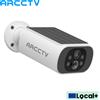 ARCCTV 2K Telecamera Wifi solare Batteria di sorveglianza esterna Telecamera wireless Rilevazione umanoide Conversazione bidirezionale Visione notturna a colori HD