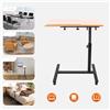 NONE Tavolo per laptop mobile regolabile a 360° ° Supporto mobile per computer con rotazione, supporto per laptop con supporto inclinabile superiore 58-90 cm