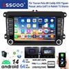 ESSGOO Autoradio 7" Android 14 4G+64G Wireless Apple Carplay GPS NAVI WIFI RDS FM Bluetooth per VW Golf 5 6 Passat Polo 6R Touran Tiguan Caddy EOS Jetta Seat Skoda Schermo Tattile Mirror Link USB