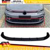 XUDREZ Spoiler Anteriore Stile Maxton per VW Golf 8 MK8 GTI GTD GTE R-Line 2020~2024, Kit Spoiler Labbro Paraurti Anteriore Nero Lucido