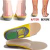 NONE Solette in gel ortopedico Cuscinetto per suola ortopedico per la salute del piede piatto per scarpe Inserto per supporto per arco plantare per fascite plantare Sottopiede unisex