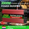 TATALIKEN Convertitore inverter per auto da 2000 W da 12 V a 220 V Spina UE per ventola portatile Illuminazione TV Uso del sistema solare