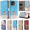 YY-Ngup S26 Edge Custodia per telefono natalizia per Samsung Galaxy S26 S25 S24 Ultra S23 S22 Plus S21 S20 FE Custodie Portafoglio in pelle con vibrazione Cover posteriore