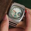 NONE CILOA sportivo quadrato verde orologio da uomo di marca autentico nuova tendenza moda orologio al quarzo di lusso leggero di alta qualità