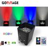 GOTSTAGE 1/4PCS Telecomando Senza Fili RGBAW + UV Par Luce Batteria LED 6x18W 6 in 1 Mobile per Discoteca KTV Bar Luci Di Natale Lampada Della Fase