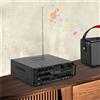 Bymaocar Amplificatore di potenza Bluetooth 200Wx2 AV 326BT con telecomando Lettore MP3 USB SD per sistema audio per auto domestica 4 ingressi microfono