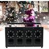 Butoy Macchina per Bolle di Fumo Butoy 3000W a 4 Fori con Controllo DMX RGBW, Macchina per Bolle di Sapone 1500W per Matrimoni, DJ, Discoteche e Feste per Bambini