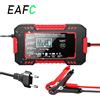 EAFC Caricabatteria Smart Pulse 12V 6A con display LCD Ricarica rapida per batterie per auto e moto a ciclo profondo AGM/GEL/Piombo