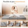 Vesgantti Materasso pieghevole Vesgantti Gel Memory Foam 15 cm - Letto per ospiti ripiegabile, ideale per viaggi e campeggio