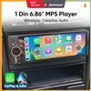 Junsun 6.86 ''1 Din Car Stereo Bluetooth Wireless per Apple Carplay Android Auto FM MP5 Radio Lettore Universale IPS Touch Screen