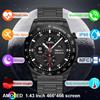 rollstimi Smartwatch da Uomo con Schermo AMOLED HD da 1,43 Pollici, Chiamate Bluetooth, Monitoraggio Fitness, Frequenza Cardiaca e Sonno, Novità 2025