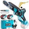 Seesii 6 e 8 ''Sega a catena elettrica senza spazzole 1000W Sega elettrica a batteria Lavorazione del legno Strumenti di potatura da giardino per Makita 18V Batteria Pin