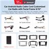 Junsun 2 Din 9 Pollici 10 Pollici Car Center Console Radio Telaio Cavo Per Peugeot VW Citroen Fiat Renault Audi Benz BMW KIA Mazda opel Ford