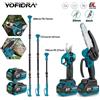 YOFIDRA 3 IN 1 Motosega Elettrica Telescopica Senza Spazzole, Forbici per Rami Alti, Attrezzo da Giardinaggio per Batteria Makita