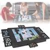 NONE 77x53.6x4.2cm Puzzle Board Pieghevole antiscivolo Inclinato Piatto di stoccaggio addensato Supporto 2 in 1 e custodia protettiva 6 cassetti di smistamento