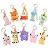 TAKARA TOMY Originale Pokemon Umbreon Mimikyu Gengar Snorlax Giocattoli di Peluche Carino Sprigatito Fuecoco Quaxly Pamo Peluche Bambole Pendenti Regali Per Bambini