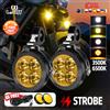 CO LIGHT 4 pollici Moto LED Lampada ausiliaria Super Bright Veicolo Strobe Ad alta potenza per 1200GS F800 Per BMW Fendinebbia 12V 24V