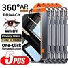 Bolomboy 1-5 Pezzi Pellicola Protettiva Privacy in Vetro Temperato Anti-spia Facile da Installare per iPhone 17 Pro Max 16 18 14 11 12 13 15 Plus Mini X XR