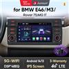 Junsun Autoradio Junsun per BMW E46 M3 Rover 75 Wireless CarPlay Android Auto Sistemi intelligenti Smart IPS Touch Screen DSP Navigazione GPS WiFi DAB+ RDS FM/RAM BT SWC Plug and Play 2DIN WiFi 4G Stereo