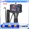 ANCEL AN302 Endoscopio a doppia fotocamera Periscopio articolato bidirezionale con 7 LED Strumento di ispezione HD Multifunzionale