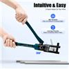 Bymaocar Piegatrice idraulica 120KN, pinza manuale per crimpare terminali per cavi Set di pinze per crimpare esagonali con/11 matrici per tubi PEX in alluminio