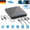 NONE Unità ottica CD DVD RW USB 3.0 tipo C TF 7 in 1 masterizzatore DVD registratore lettore lettore tipo vassoio per PC portatile notebook