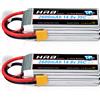 HRB POWER 1/2 Pack HRB 4S 14.8V 2600mah Batteria Lipo 35C XT60 Per RC Quadcopter Elicottero Barca Auto Aereo