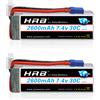 HRB POWER 1/2 Pack HRB 2S 7.4V 2600mah Lipo Batteria 30C Per RC Quadcopter Elicottero Barca Auto Aereo