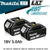 Makita Batteria Makita de 18V, 5Ah, BL1850B, ioni de litio, bateria genuina Makita de 18V BL1850 BL1860B BL1860 BL1840B