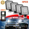 Braveway Mini Lampada da lavoro a LED da 4 pollici 48W 6000k Faretto fuoristrada per camion 4X4 Auto SUV ATV Barra Fari a LED 12V 24V