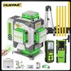 Huepar Livella Laser Verde Huepar ZK04CG 4D a 16 Linee con Telecomando, Misuratore di Distanza, Rilevatore, Autolivellante, Strumento Laser ad Alta Precisione