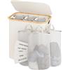 NONE Cesto per la biancheria 100L e 160L, cesto per la biancheria sottile con borsa interna rimovibile e lavabile, cestini per la biancheria con manici